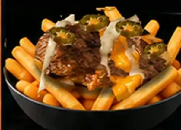 Zee Loaded Beef Fries — Fries, Beef, Melted cheese, White sauce, Signature Zee sauce