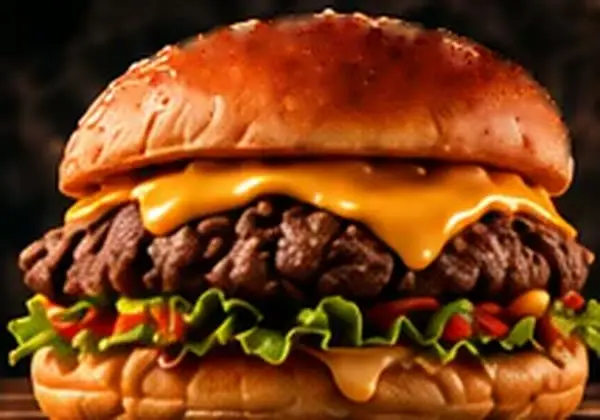 Zee Classic — Angus & Wagyu beef, Cheddar cheese, Iceberg lettuce, Signature Zee sauce, Potato bun