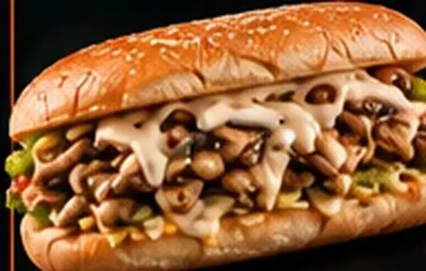 Zee Philly Chicken Alfredo — Grilled chicken, Mushroom, Alfredo sauce, Melted cheese